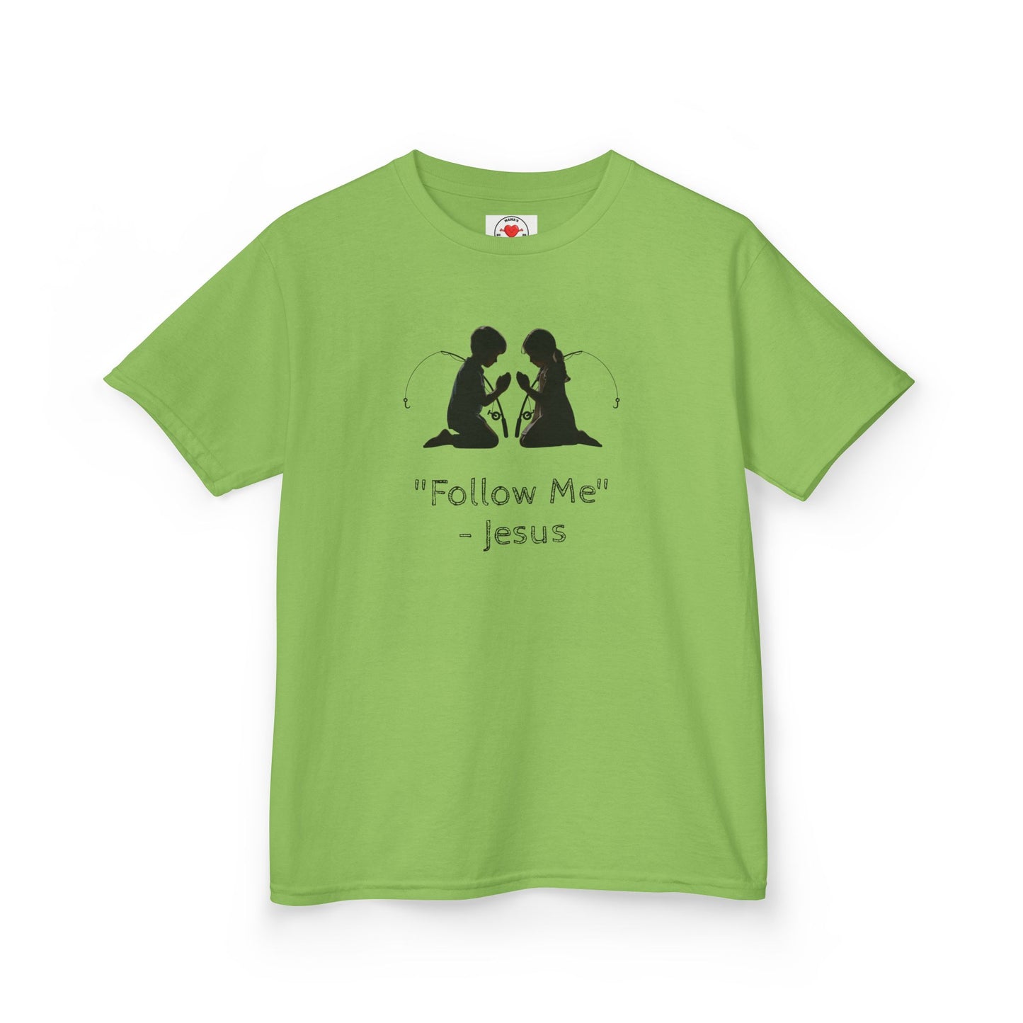 Jesus Inspirational Kids Tee, Christian Children’s Shirt, Follow Me Tee, Faith-based Apparel, Religious Gift for Kids