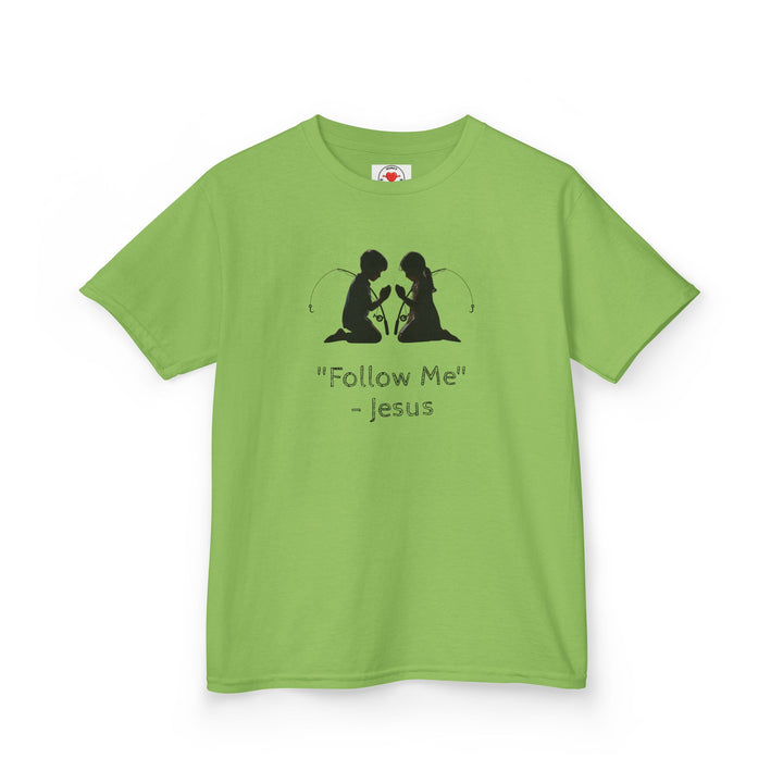 Jesus Inspirational Kids Tee, Christian Children’s Shirt, Follow Me Tee, Faith-based Apparel, Religious Gift for Kids
