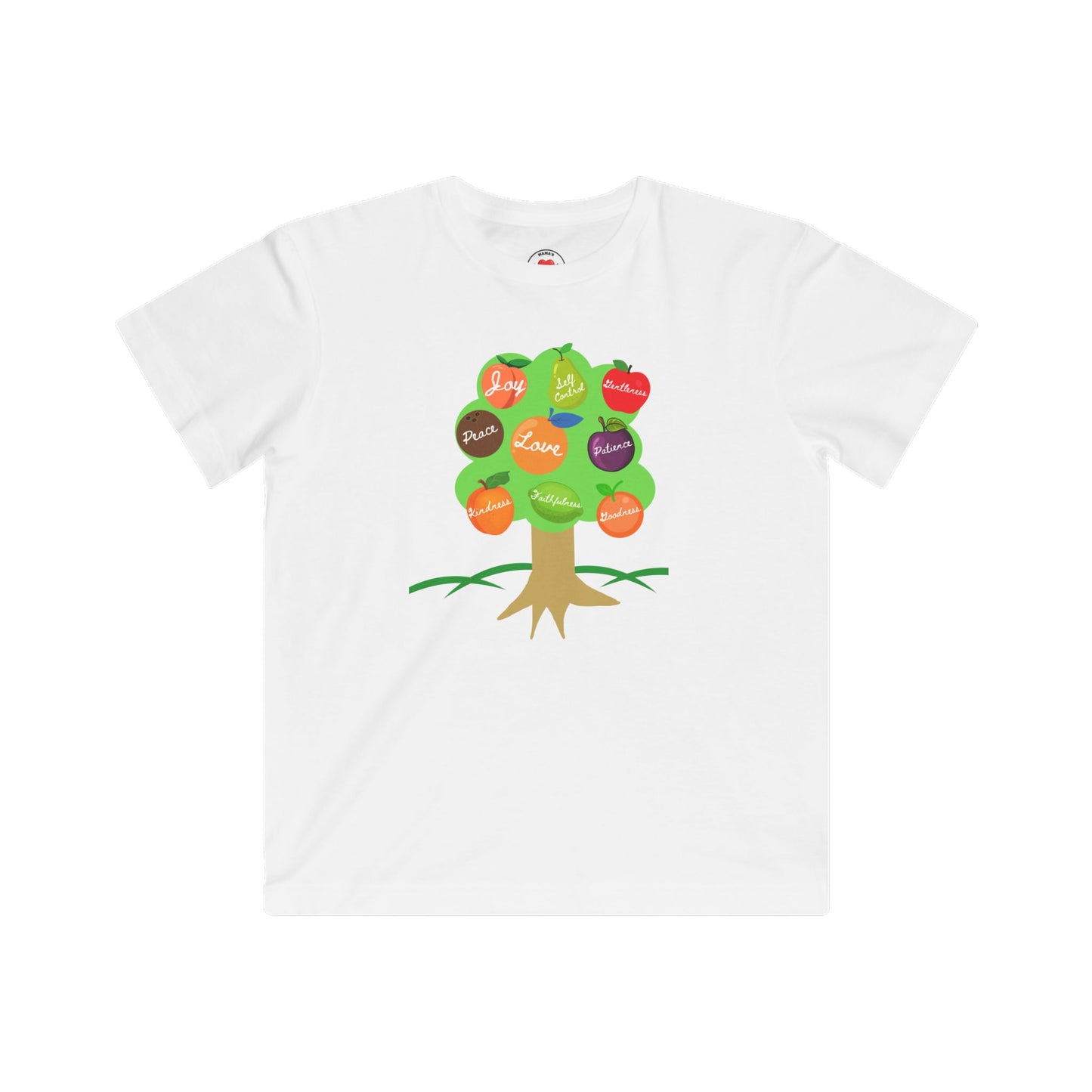 Kids Fruits of the Spirit Tee, Fun T-Shirt, Inspirational Thoughtful Gift for Kids