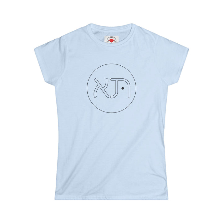 Aleph and Tav Stylish Women's Softstyle Tee - Casual Wear, Gift for Her, Everyday Fashion, Cozy Comfort, Graphic Tee