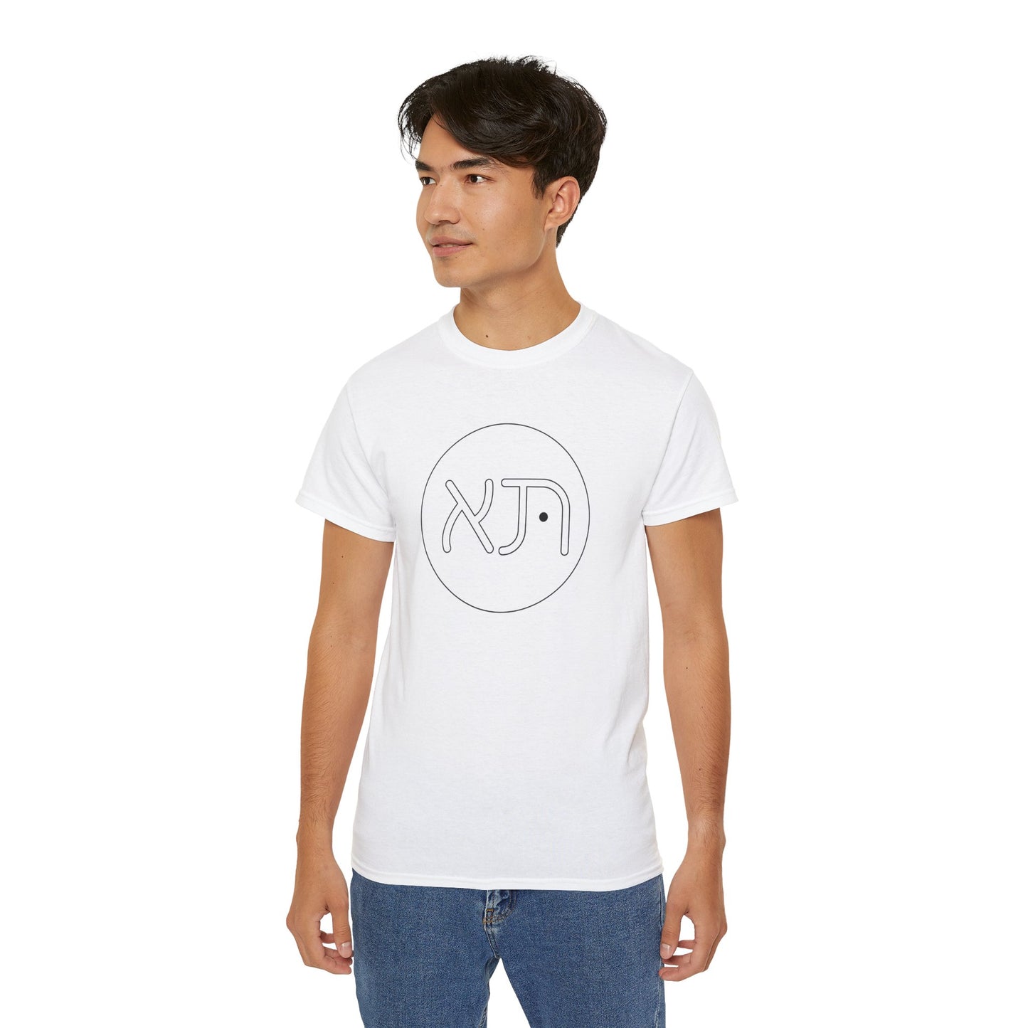 Aleph and Tav Minimalist Graphic Tee with Symbol, Unisex Cotton T-Shirt, Casual Wear, Gift for Graphic Design Lovers, Unique Fashion Statement
