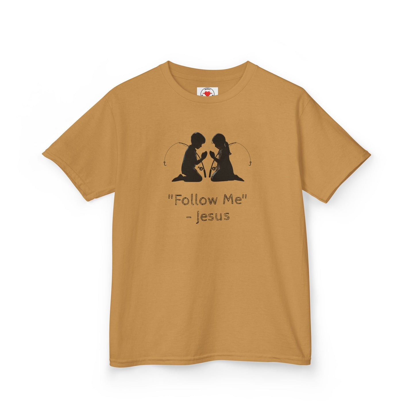 Jesus Inspirational Kids Tee, Christian Children’s Shirt, Follow Me Tee, Faith-based Apparel, Religious Gift for Kids