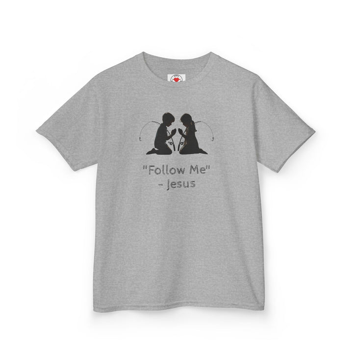 Jesus Inspirational Kids Tee, Christian Children’s Shirt, Follow Me Tee, Faith-based Apparel, Religious Gift for Kids