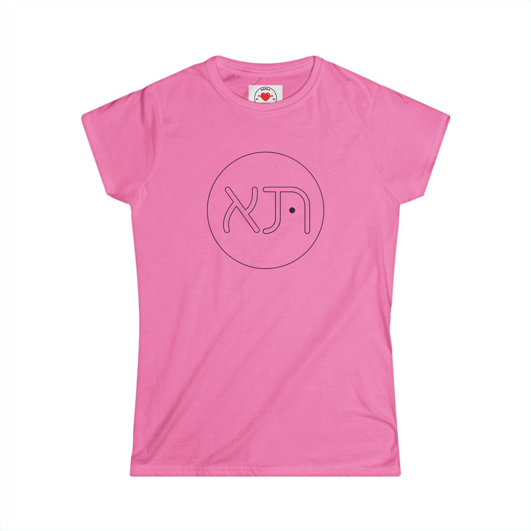 Aleph and Tav Stylish Women's Softstyle Tee - Casual Wear, Gift for Her, Everyday Fashion, Cozy Comfort, Graphic Tee