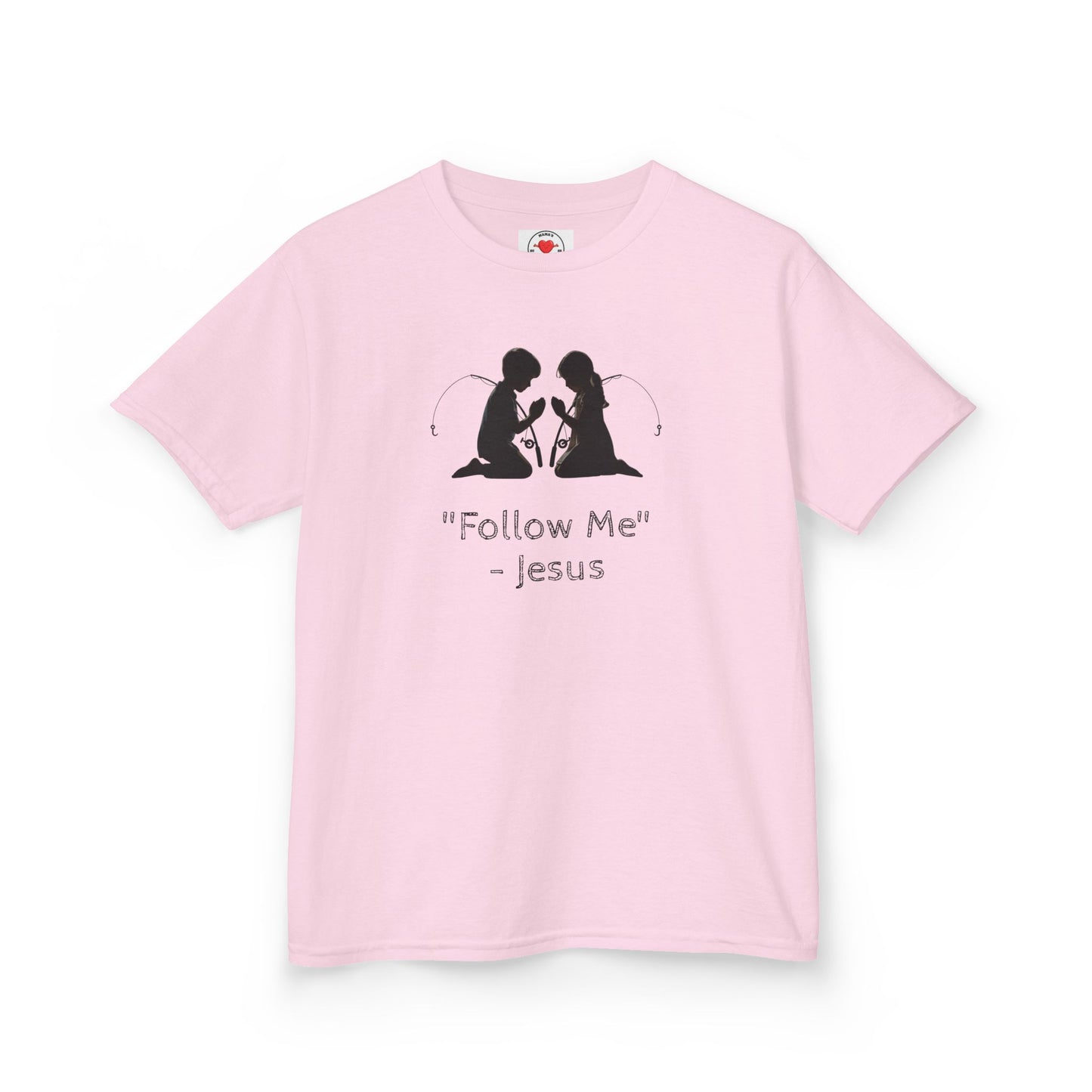 Jesus Inspirational Kids Tee, Christian Children’s Shirt, Follow Me Tee, Faith-based Apparel, Religious Gift for Kids
