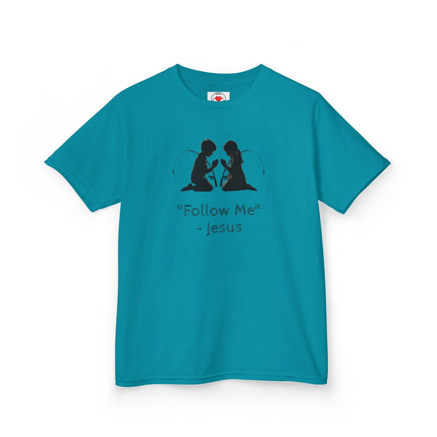 Jesus Inspirational Kids Tee, Christian Children’s Shirt, Follow Me Tee, Faith-based Apparel, Religious Gift for Kids