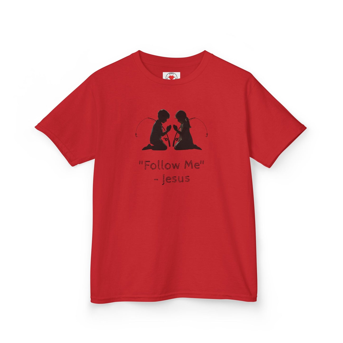 Jesus Inspirational Kids Tee, Christian Children’s Shirt, Follow Me Tee, Faith-based Apparel, Religious Gift for Kids