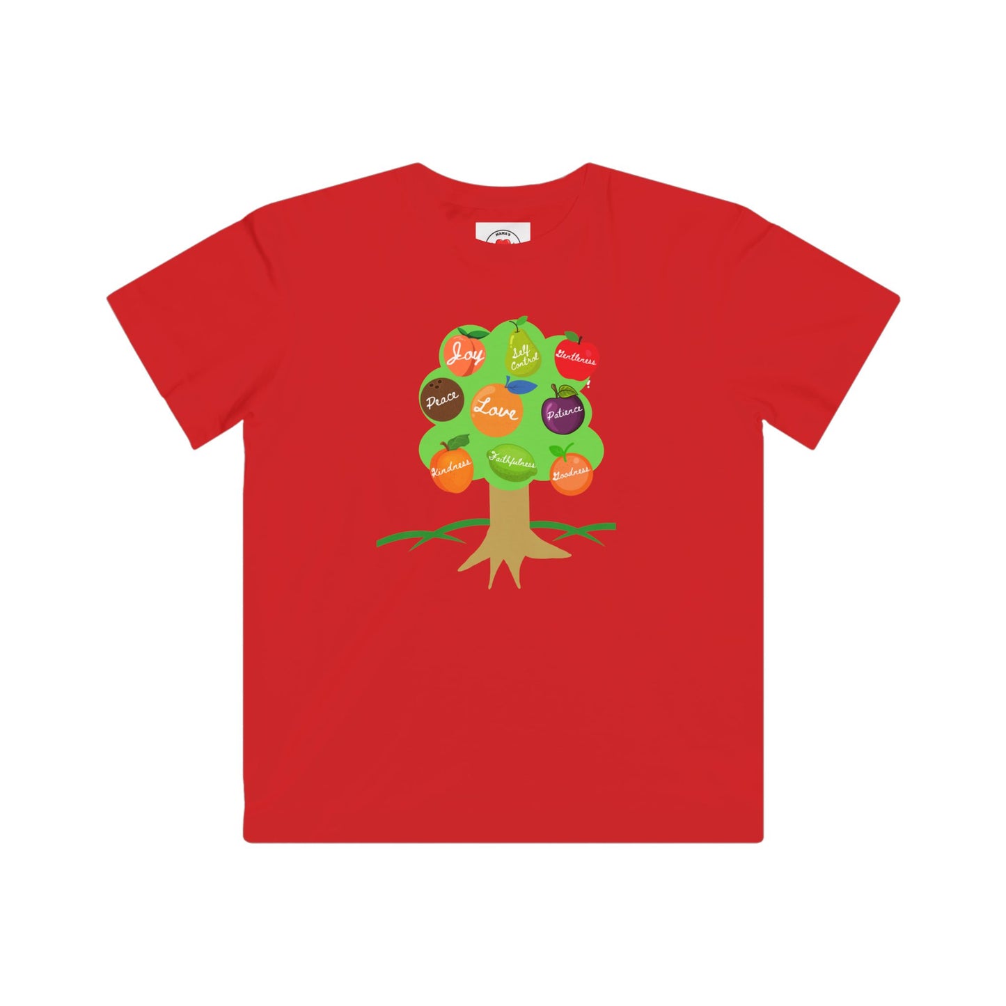 Kids Fruits of the Spirit Tee, Fun T-Shirt, Inspirational Thoughtful Gift for Kids
